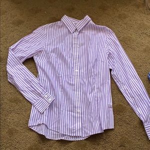 Purple and white dress shirt